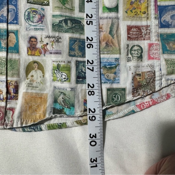 Jermyn & Bond Men’s Button-Up Shirt – Size L – Long Sleeve – Stamp Print - Picture 8 of 13